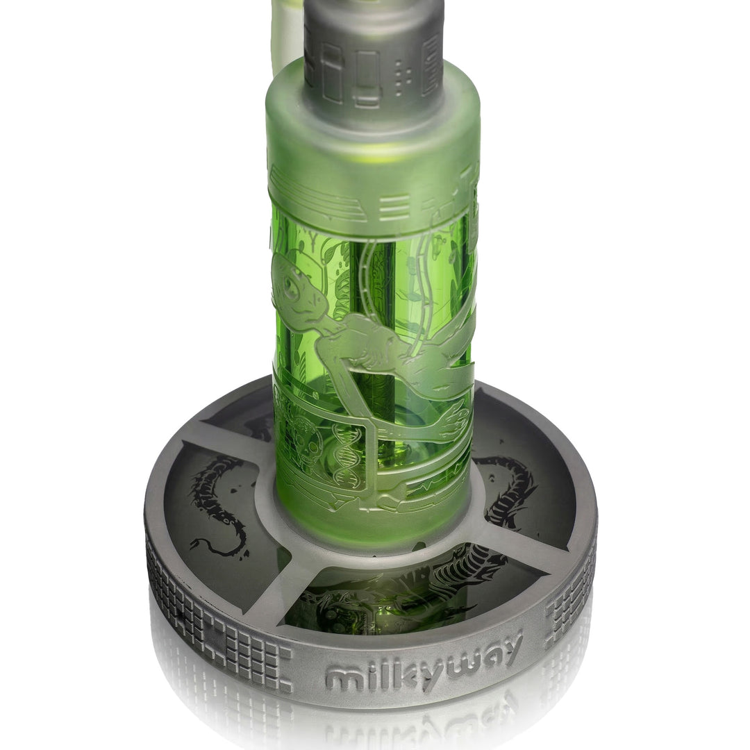 Milky Way Glass Area 51 Dab Rig (Slime Green)
