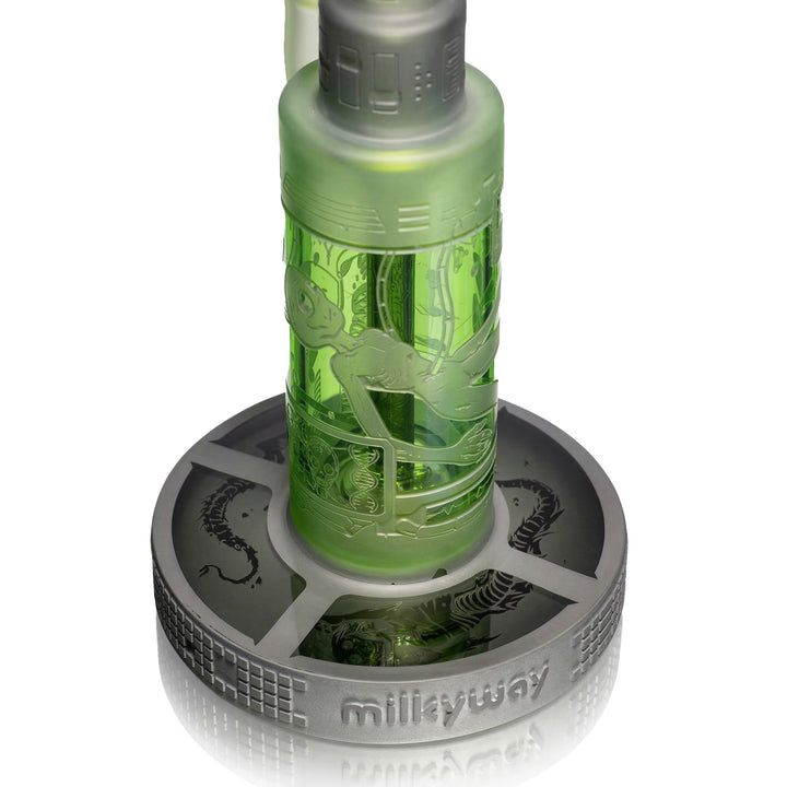 Milky Way Glass Area 51 Dab Rig (Slime Green)