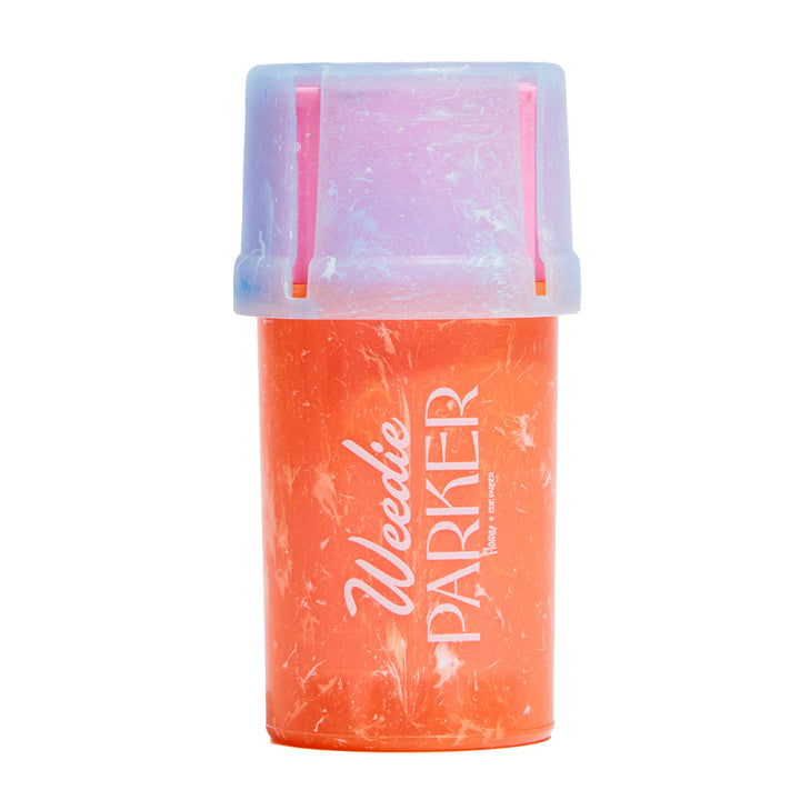Edie Parker Grinder + Storage Case (Orange Marble)