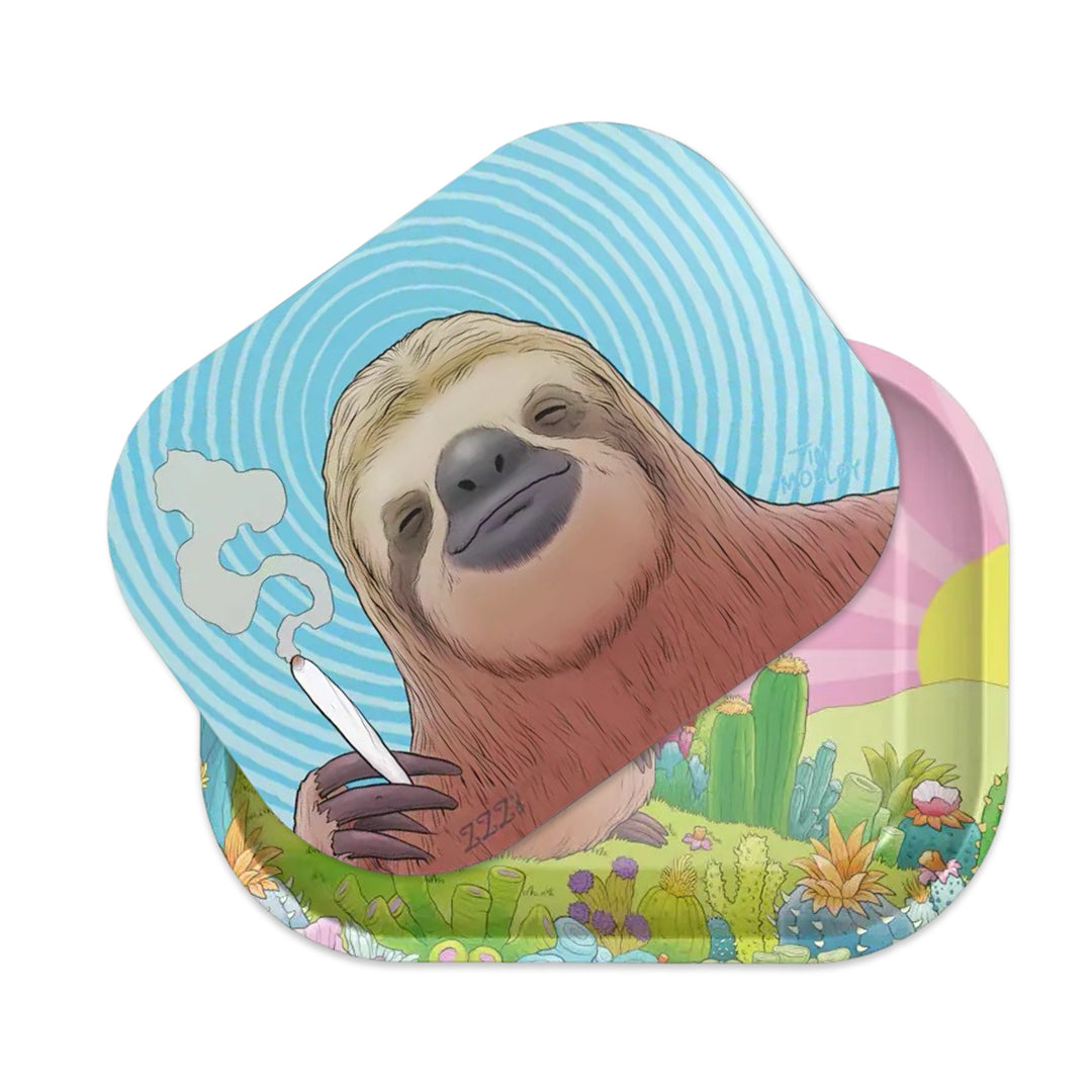 ZZZ's Large Rolling Tray (Stoner Sloth)