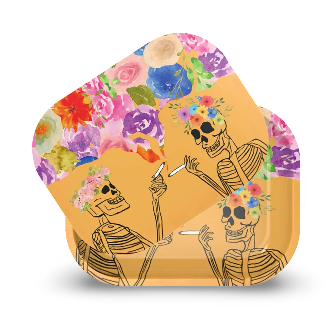 ZZZ's Medium Rolling Tray (Dead Flowers)