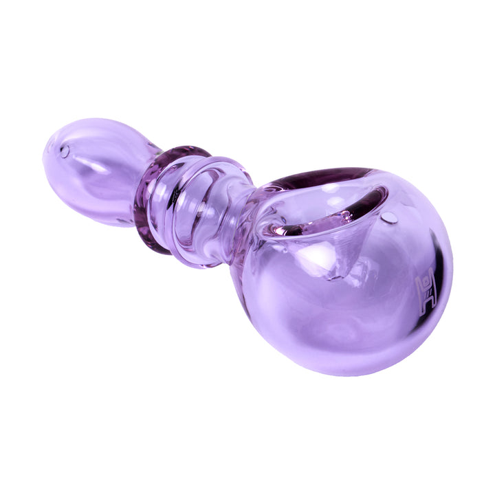 Human Grade Double Ring Spoon Hand Pipe (Lavender)