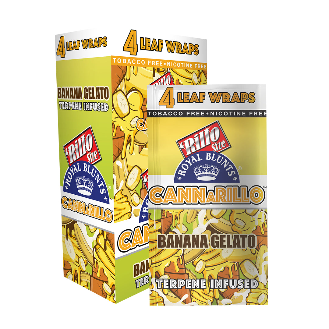 Royal Blunts Canarillo Tea Leaf Wraps (Banana Gelato) (100 Wraps)