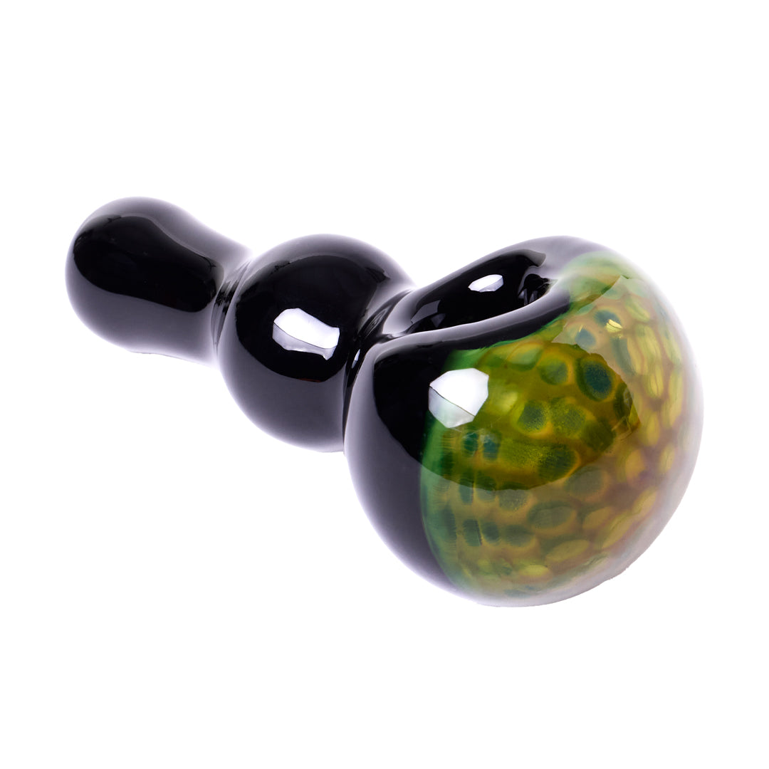 Human Grade Spoon Hand Pipe Model C (Black Green)