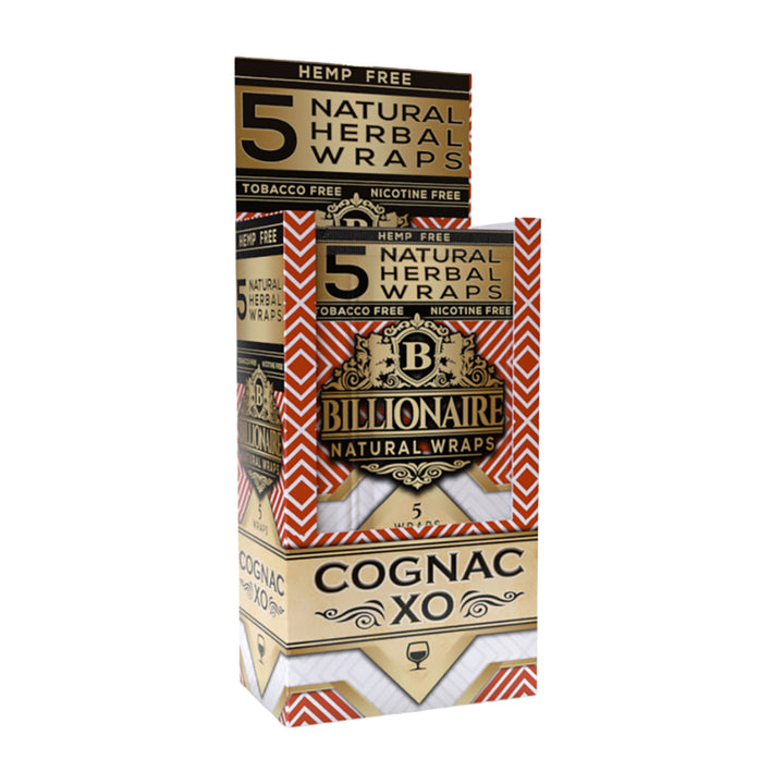 Billionaire Tea Leaf Herbal Wraps (Cognac XO) (125 Wraps)