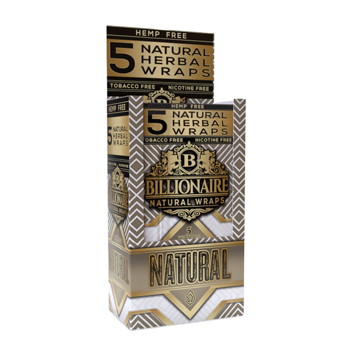 Billionaire Tea Leaf Herbal Wraps (Natural) (125 Wraps)