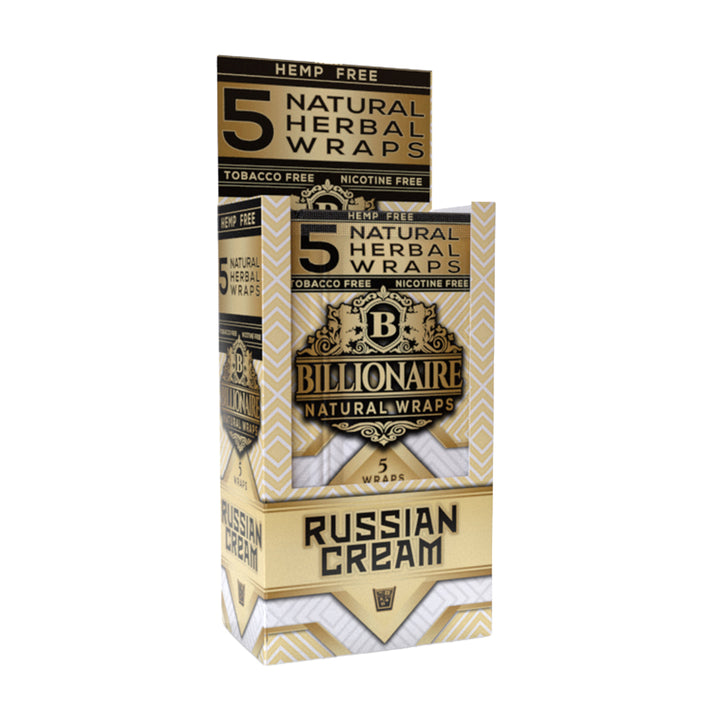 Billionaire Tea Leaf Herbal Wraps (Russian Cream) (125 Wraps)