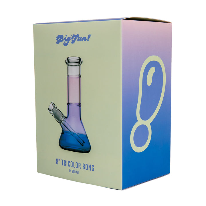 Big Fun 8" Tricolor Bong (Sorbet)