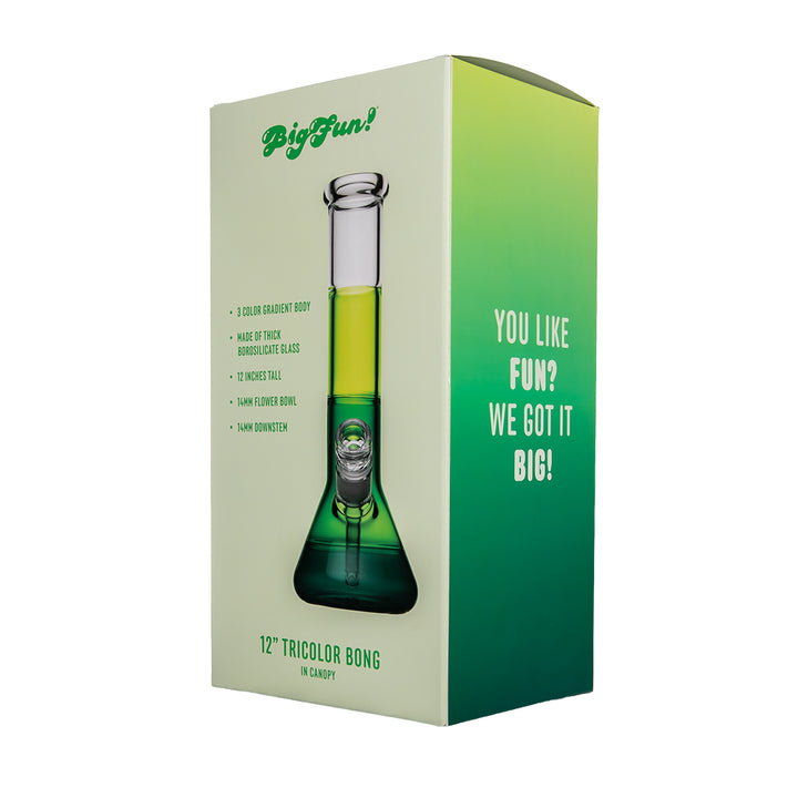 Big Fun 12" Tricolor Bong (Canopy)