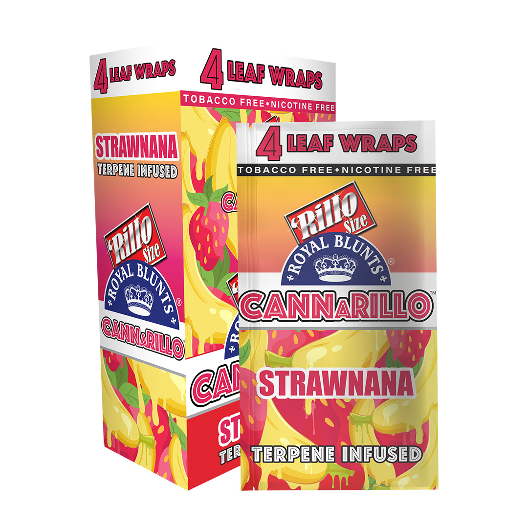 Royal Blunts Canarillo Tea Leaf Wraps (Strawnana) (100 Wraps)
