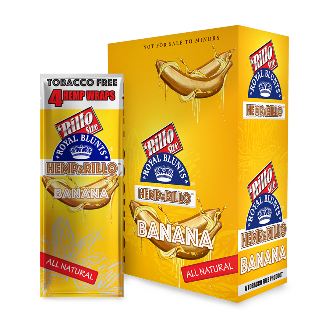 Royal Blunts Hemparillo Wraps (Banana) (60 Wraps)