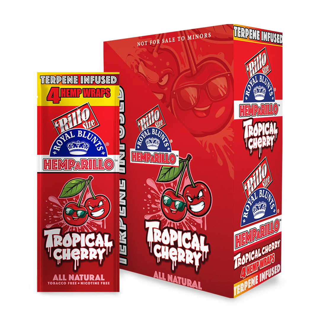 Royal Blunts Hemparillo Wraps (Tropical Cherry) (60 Wraps)