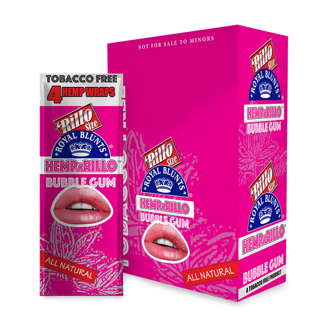 Royal Blunts Hemparillo Wraps (Bubblegum) (60 Wraps)