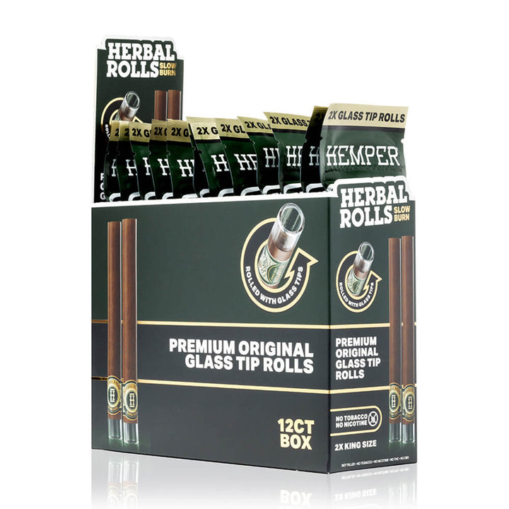 Hemper Herbal Rolls + Glass Tips (Original Tea Leaf)