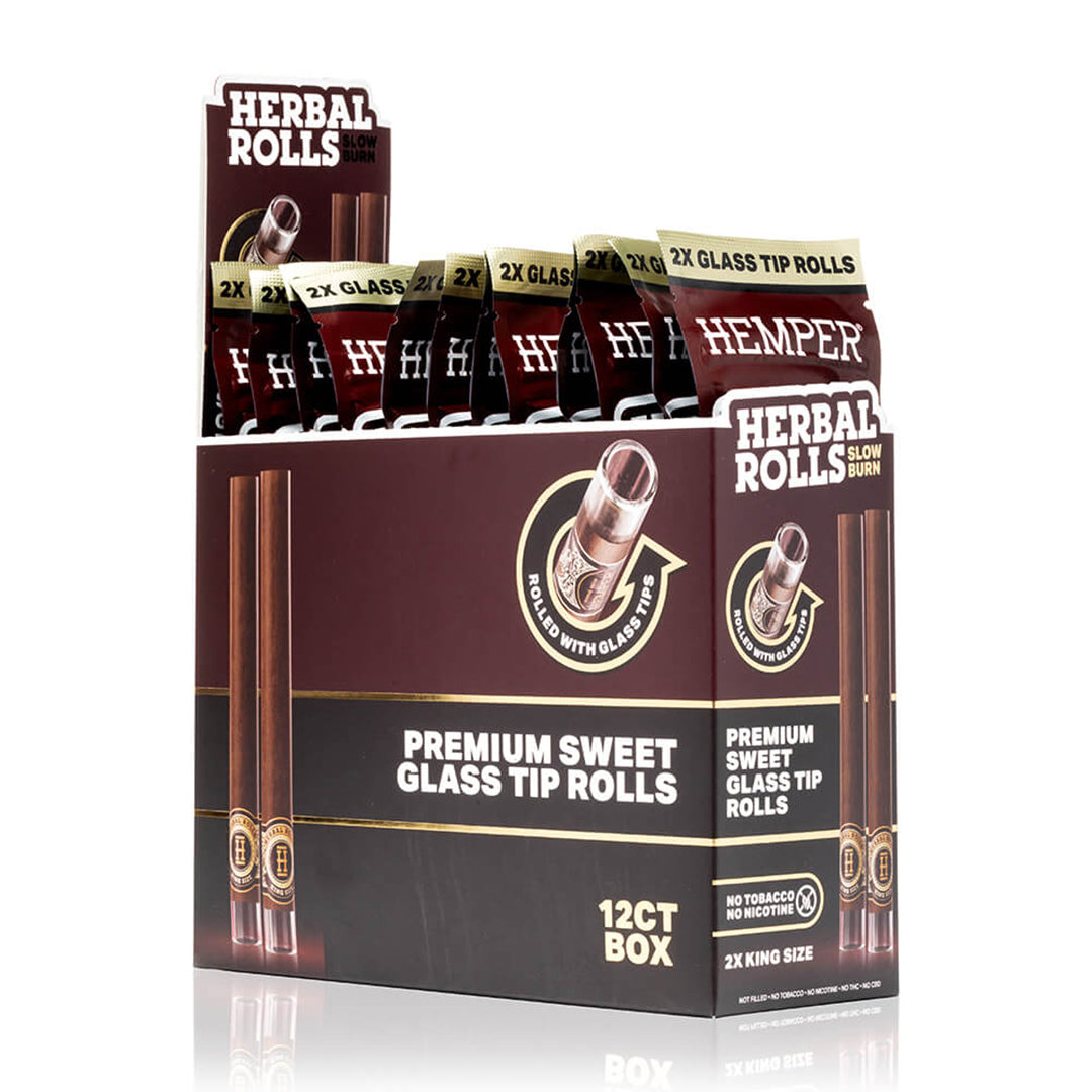 Hemper Herbal Rolls + Glass Tips (Sweet)