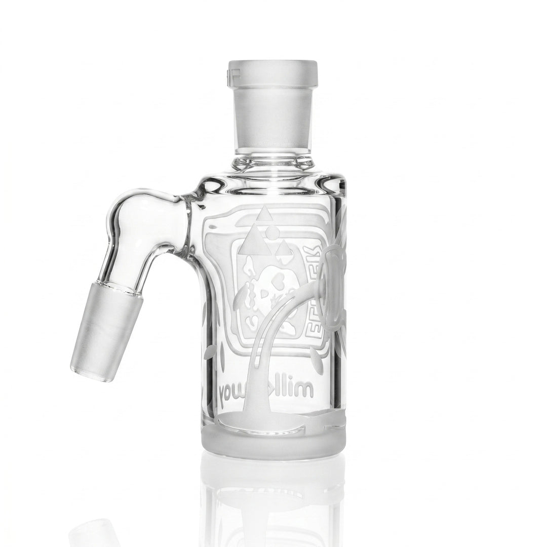 Milky Way Glass 4" Potion Rose Dry Ash Catcher