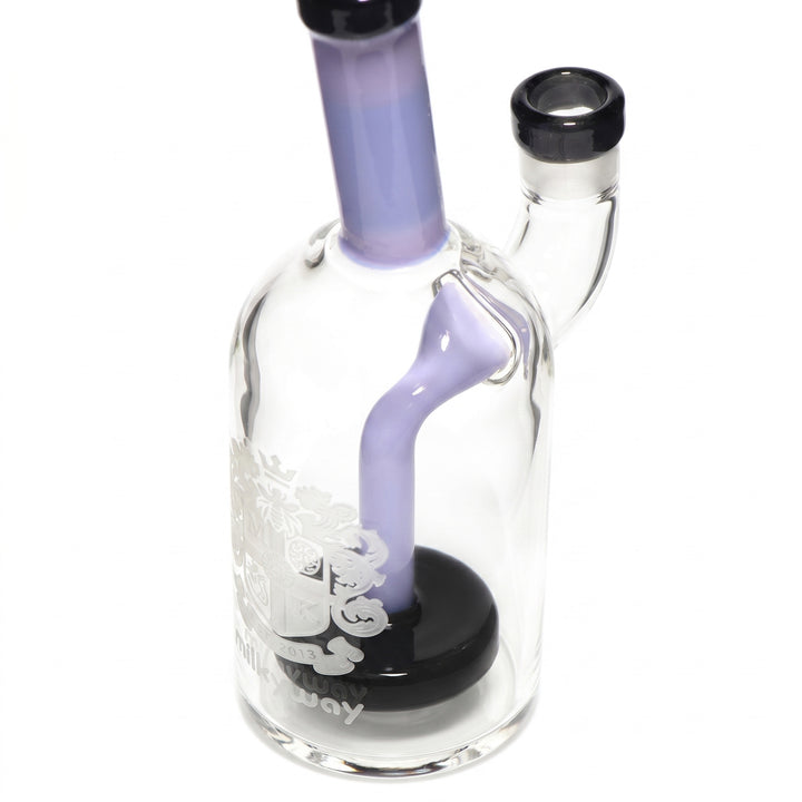 Milky Way Glass 7" Coat of Arms Dab Rig (Jade Purple)
