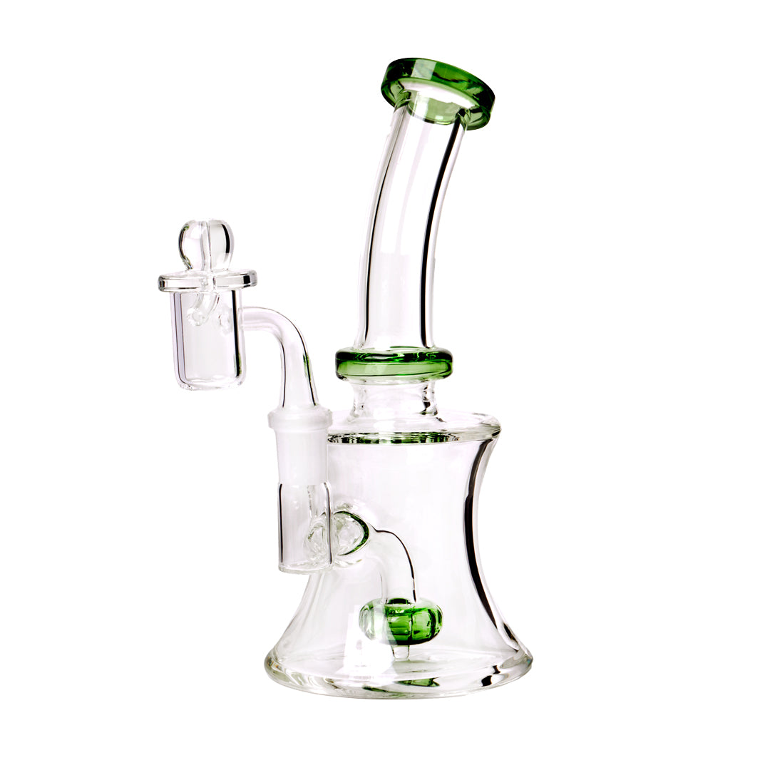 Human Grade 8" Oil Can Dab Rig (Green)