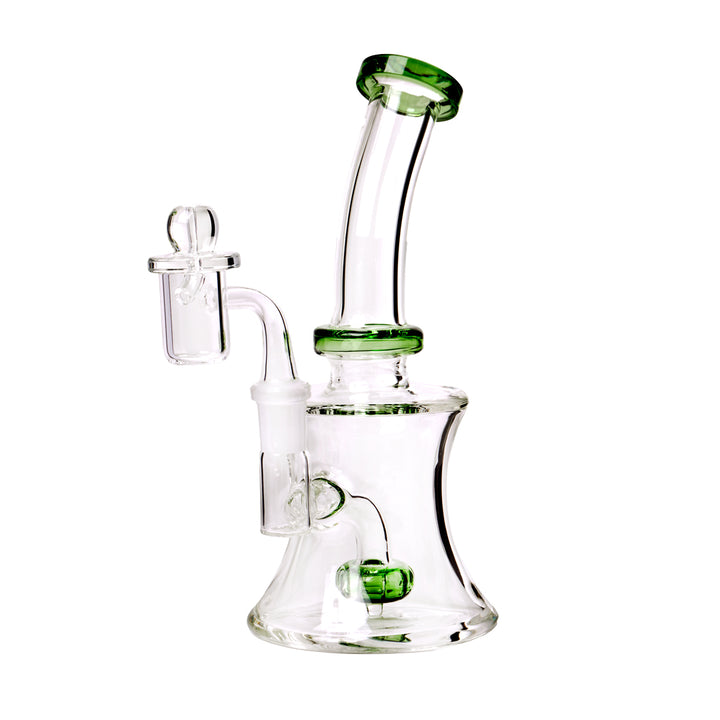 Human Grade 8" Oil Can Dab Rig (Green)