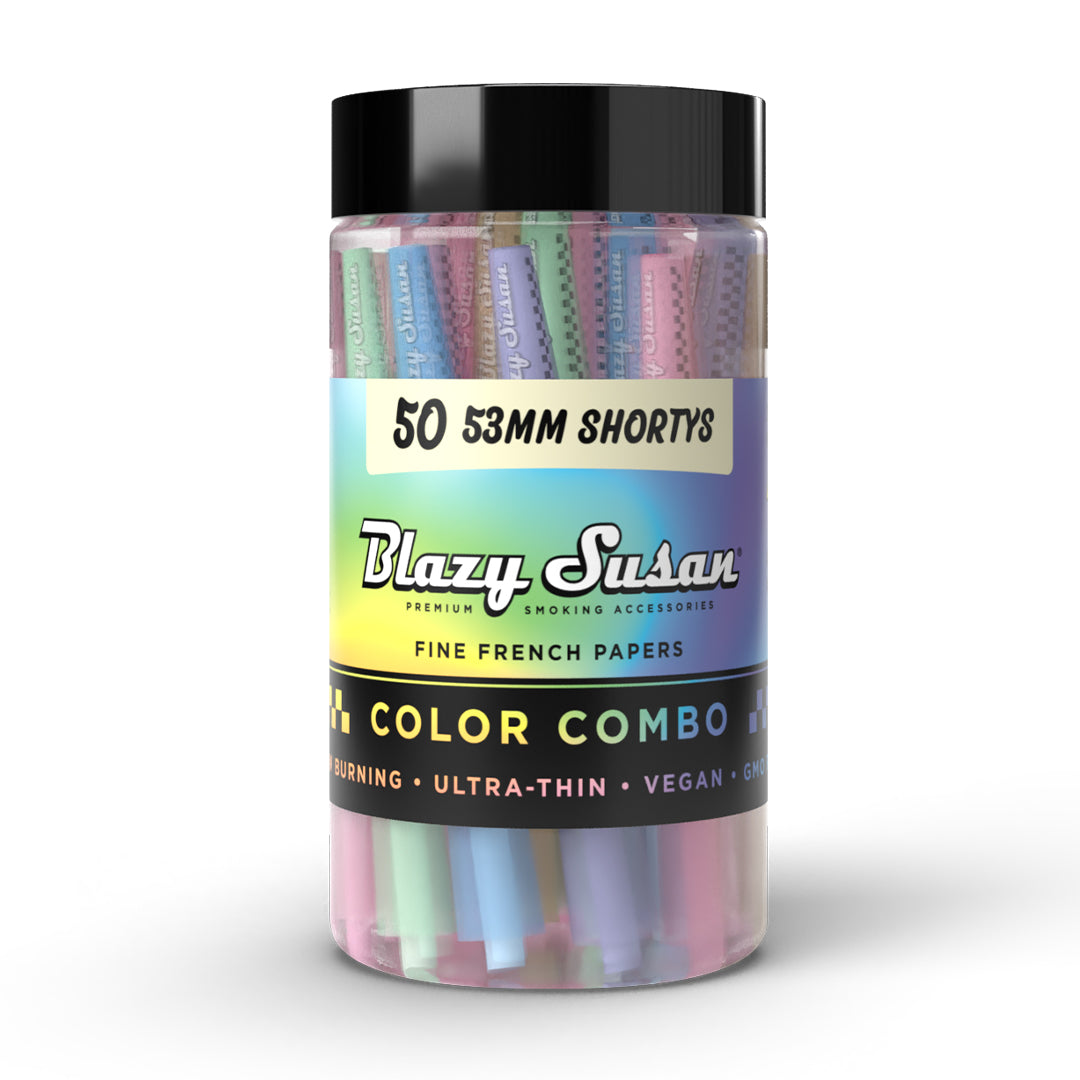 Blazy Susan Color Combo Cones Shortys 53mm (50 Count)