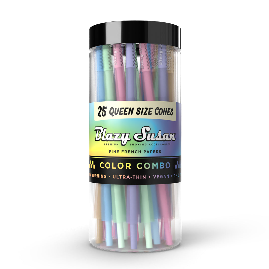 Blazy Susan Color Combo Cones Queen Size (25 Count)
