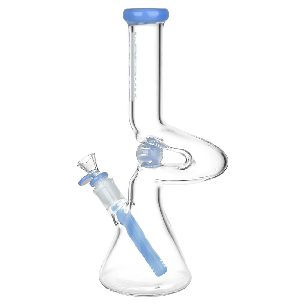 Pulsar Kinked Marble Glass Beaker Water Pipe