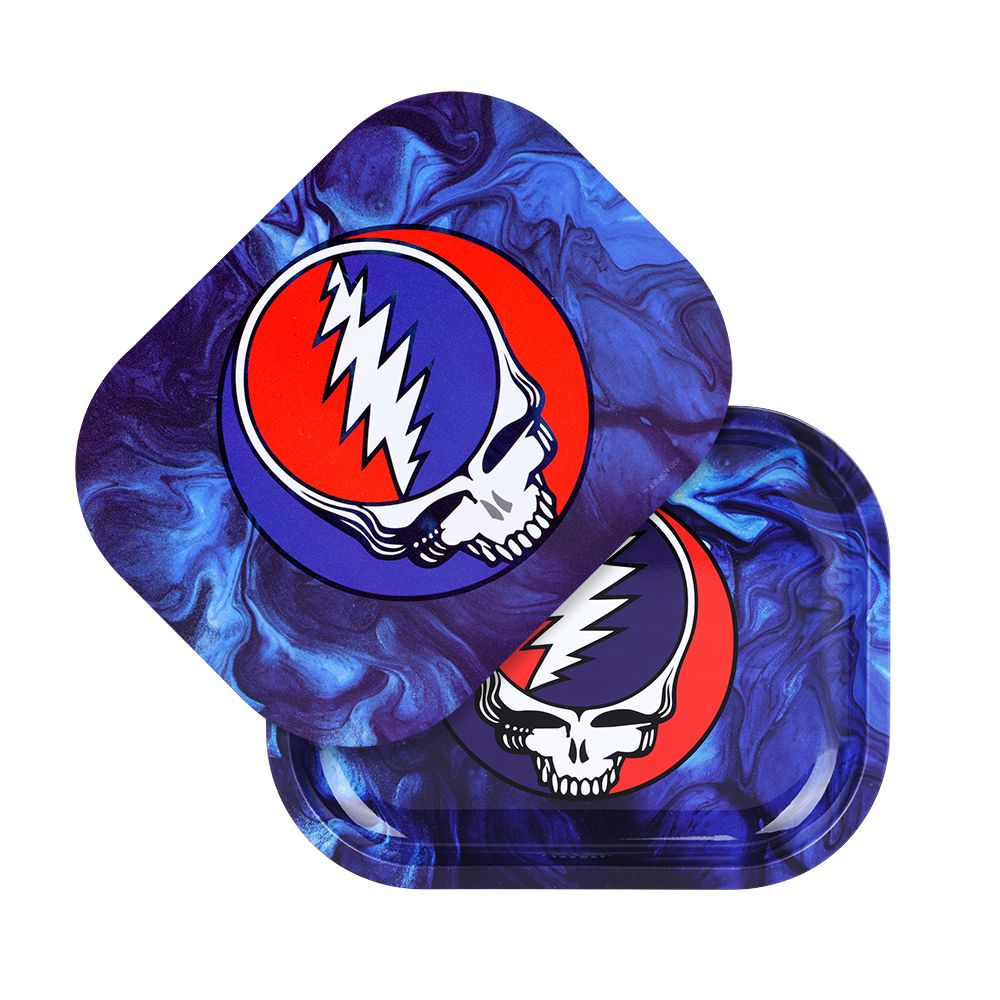 Grateful Dead x Pulsar Mini Rolling Tray & Lid Kit - Steal Your Face Swirls