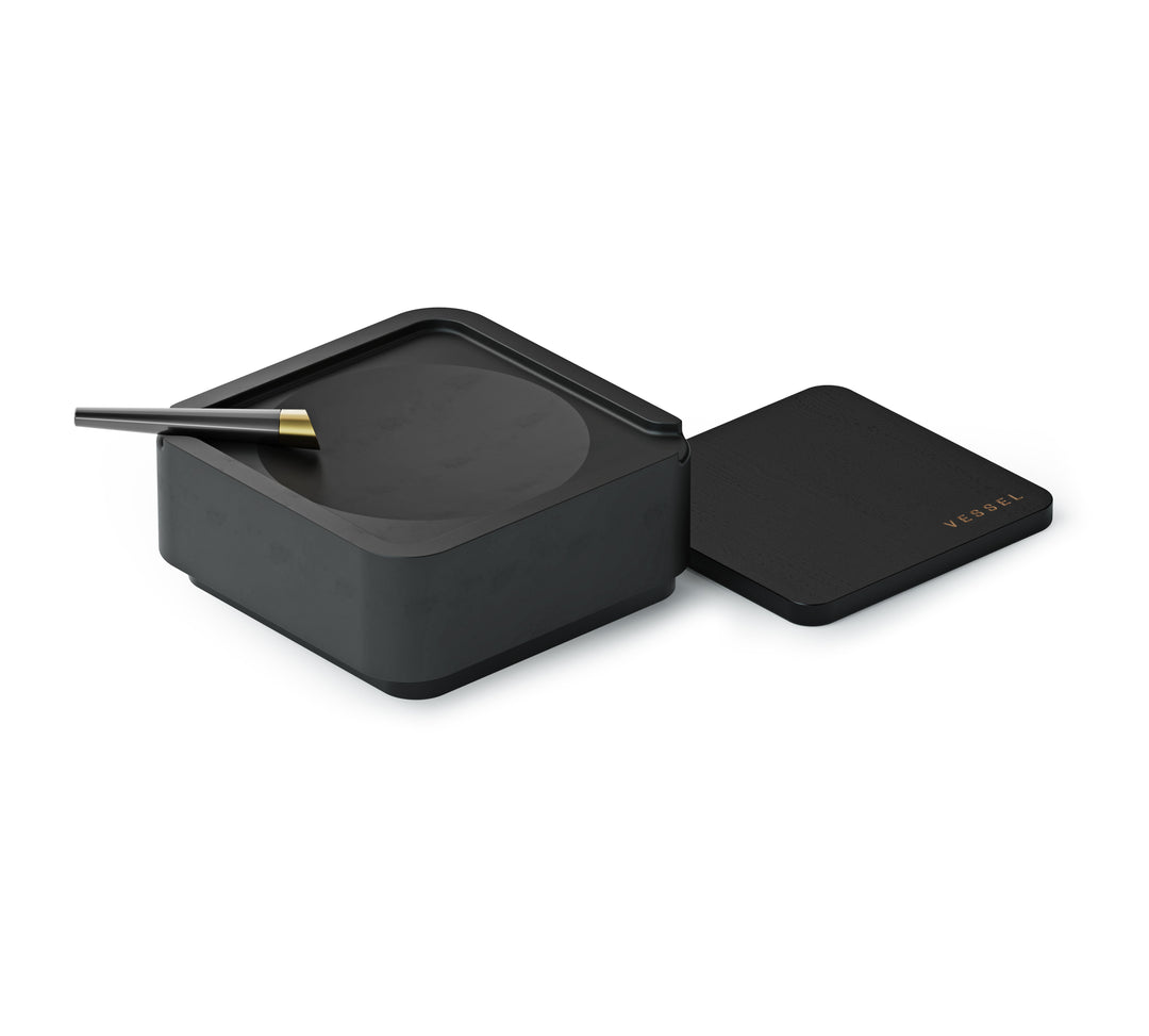 Vessel Ash (Black) Ultimate Ashtray and Storage