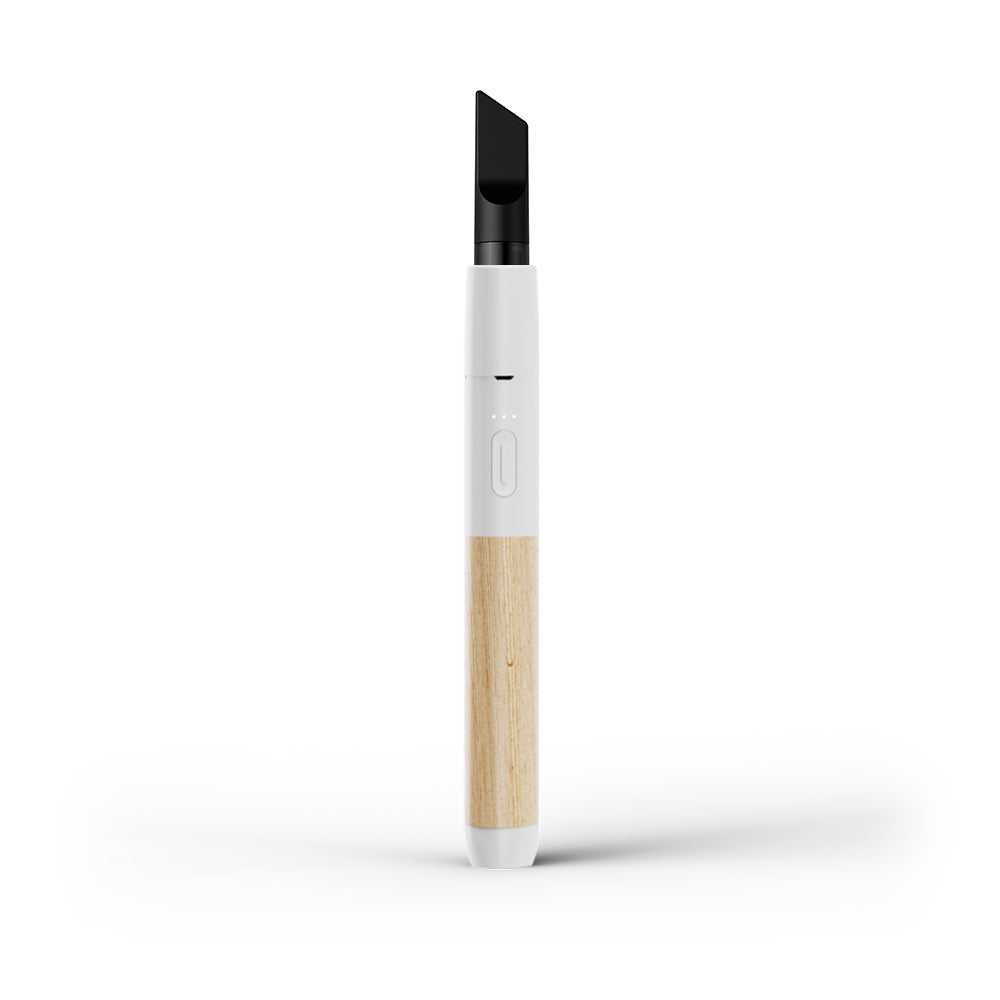 Vessel Wood Vape Pen Battery (White/Beechwood)+
