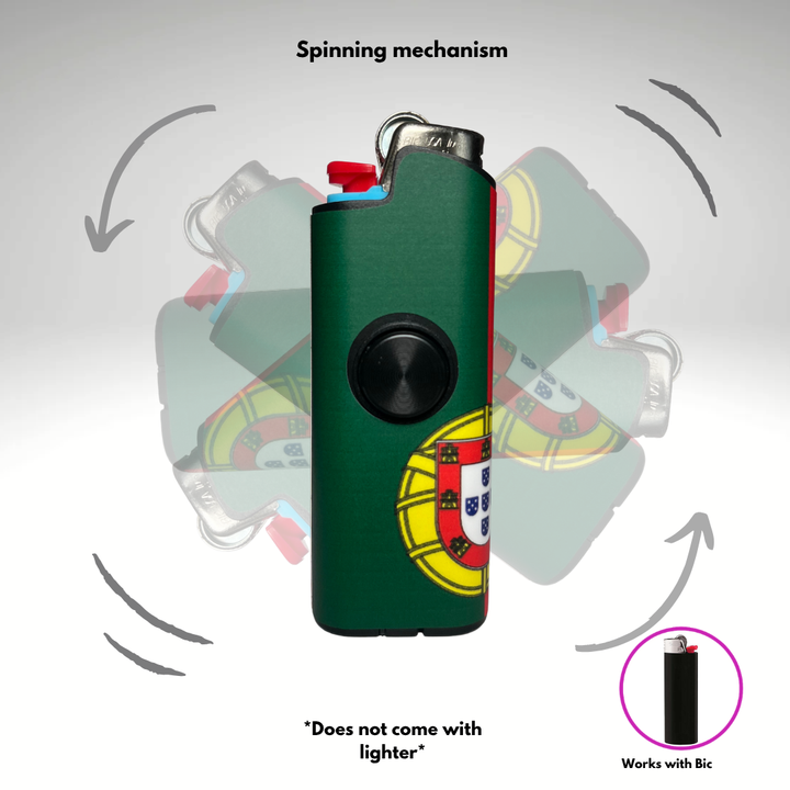 Fidget Spinner Lighter Case (Portugal Flag)