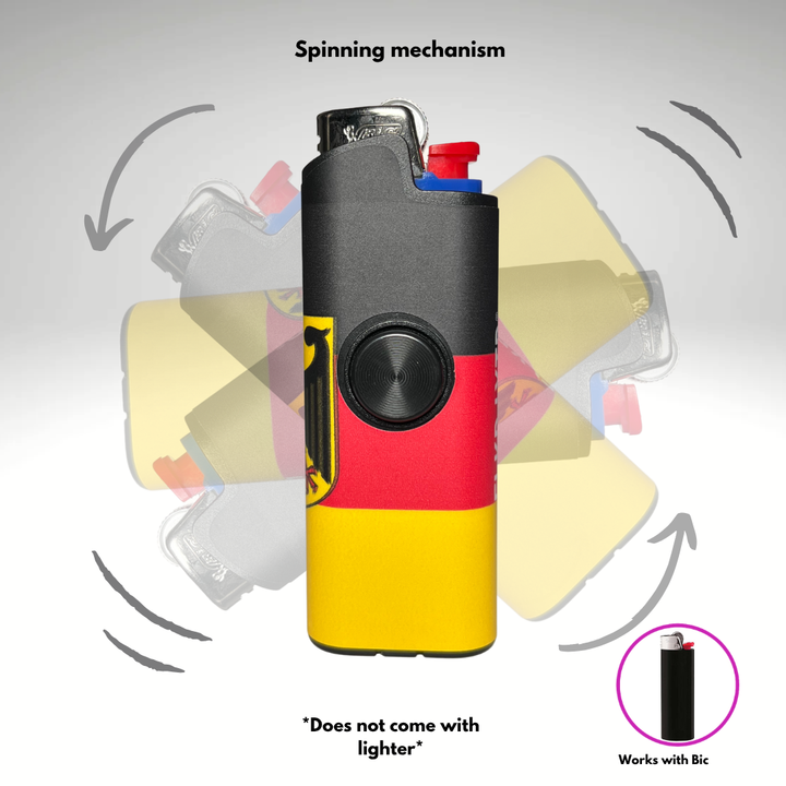 Fidget Spinner Lighter Case (German Flag)