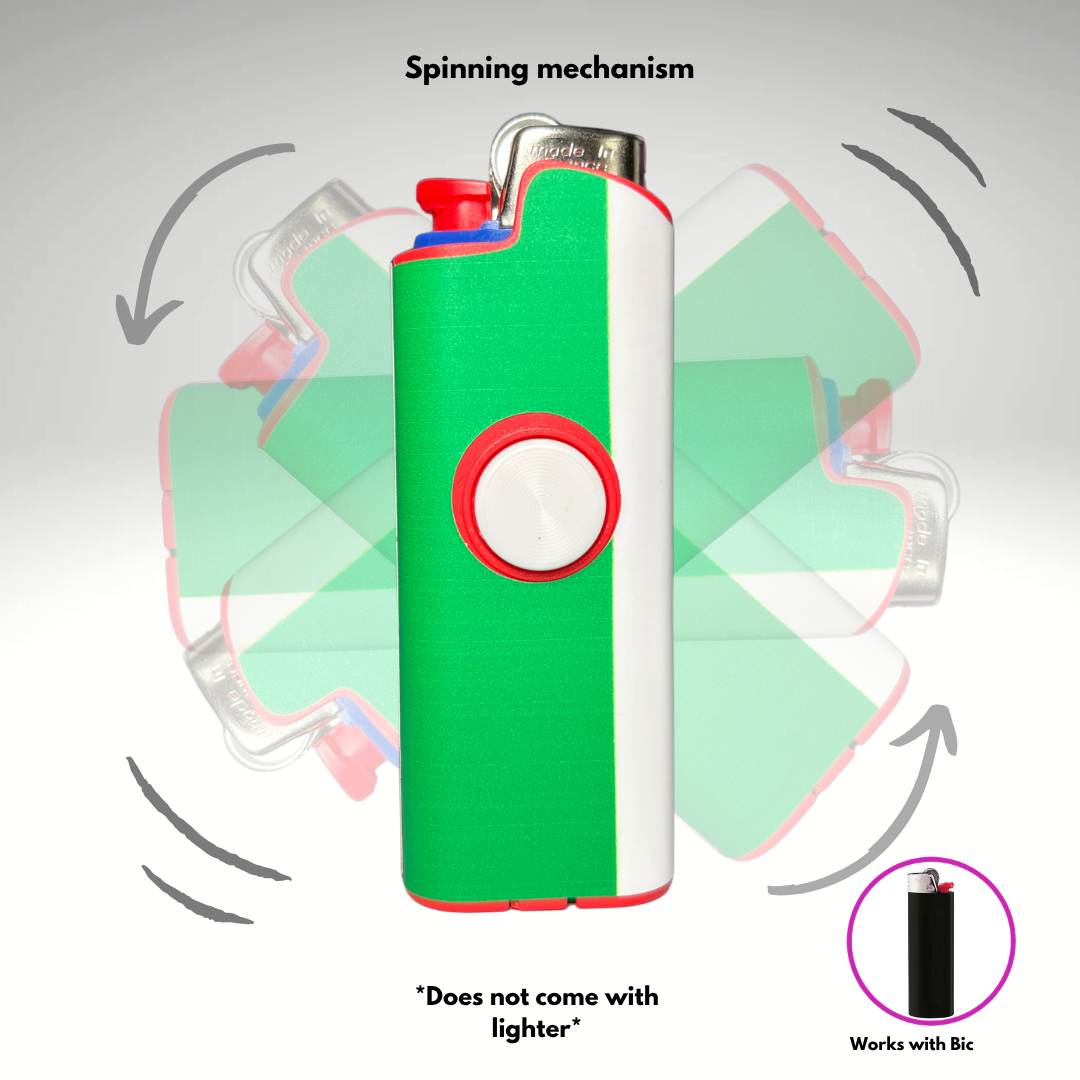 Fidget Spinner Lighter Case "Italian Flag"