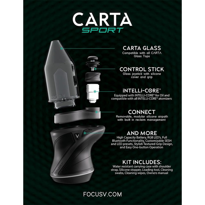 Focus V CARTA Sport Portable Electric Dab Rig