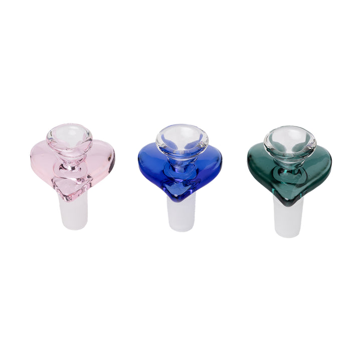 Human Grade Pack of 3 'Heart' Bowls (14mm)