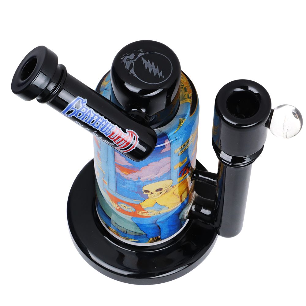 Grateful Dead x Pulsar Inside Print Water Pipe - 8.5" / 14mm F / Deadhead Dorm