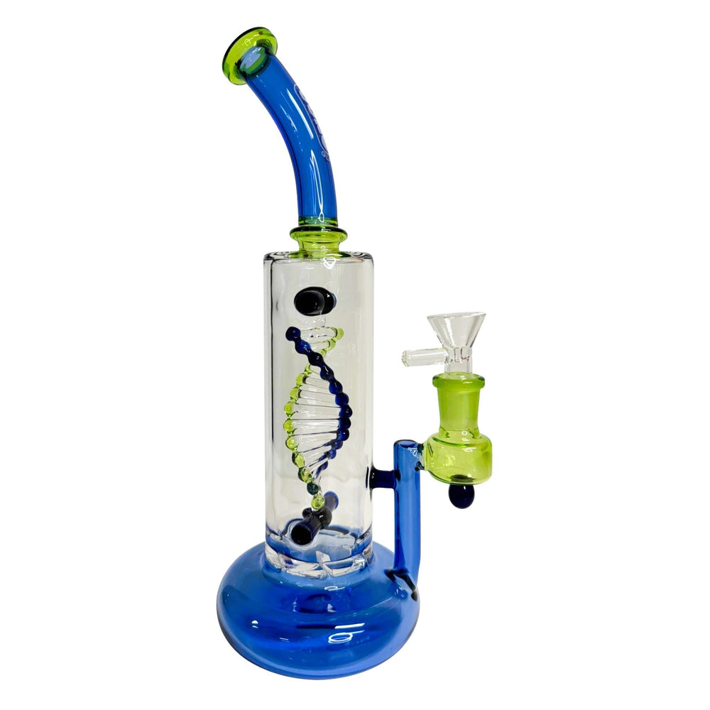 Daze Glass Spinning DNA & Turbine Perc Glass Water Pipe