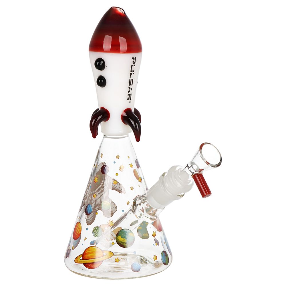 Pulsar Rocket Ship Glass Water Pipe