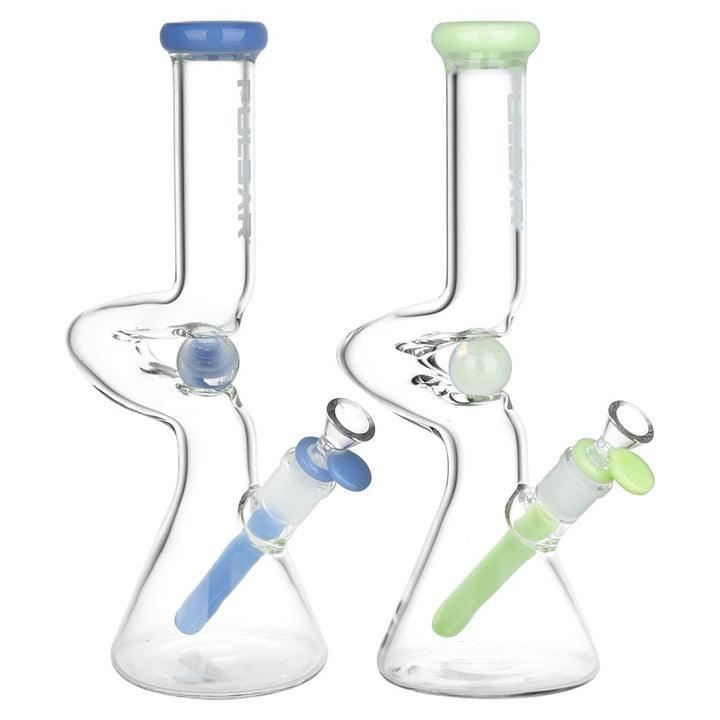 Pulsar Kinked Marble Glass Beaker Water Pipe
