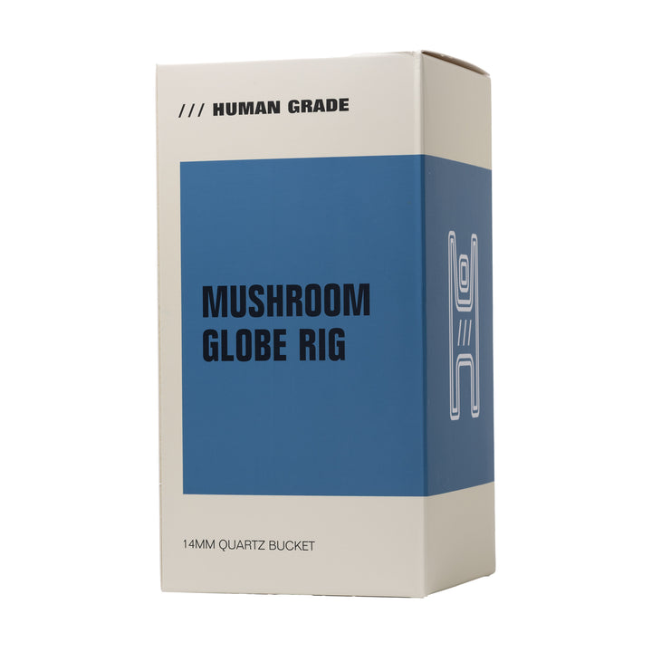 Human Grade Mushroom Globe Dab Rig (Amber)