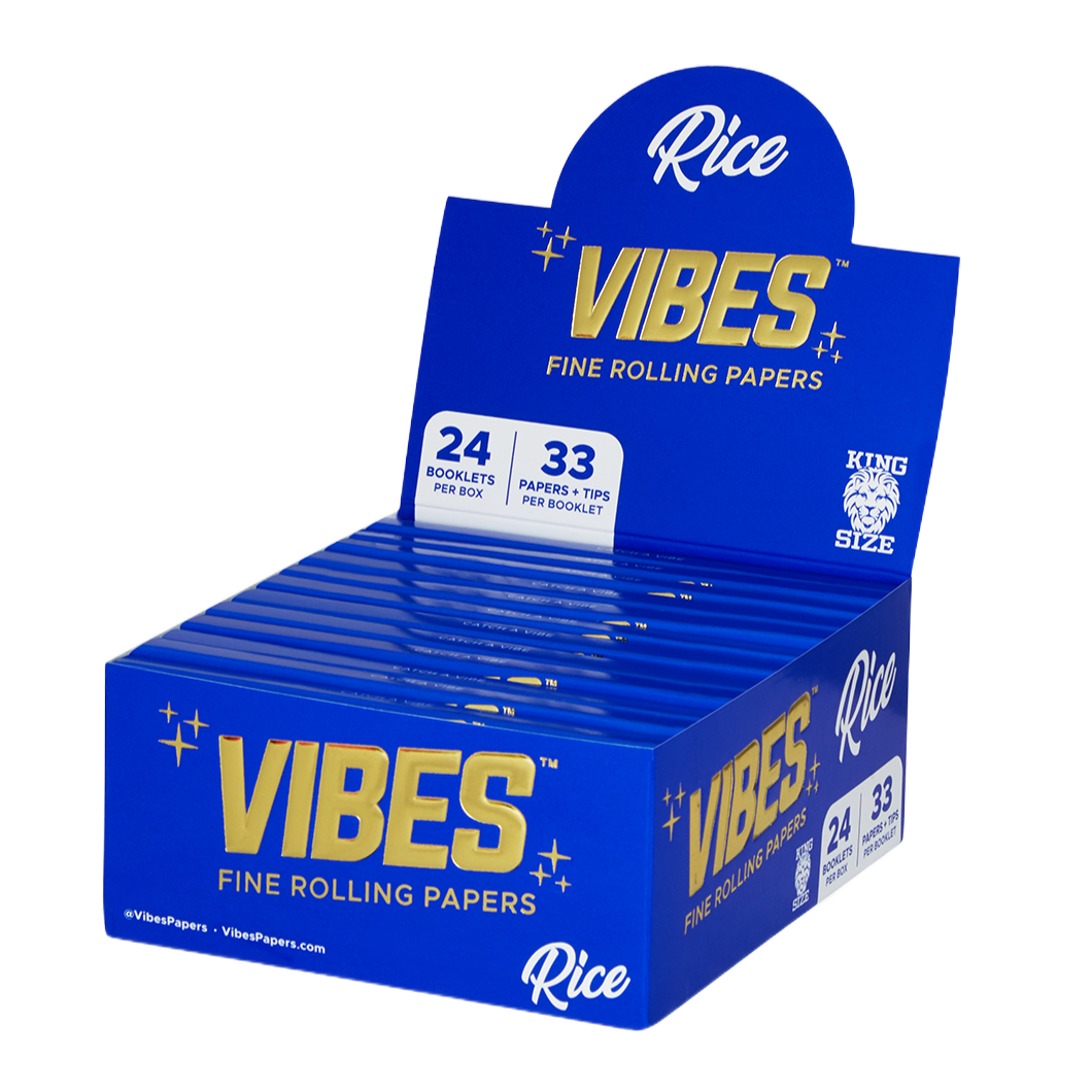 VIBES King Size Slim with Tips Box (24 Pack)