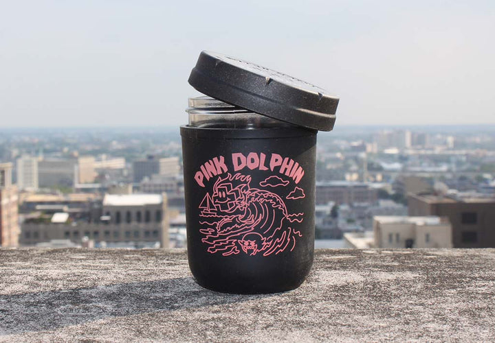 RE:STASH 8oz Pink Dolphin "Positive Wave" (+Re:vider & Boveda)