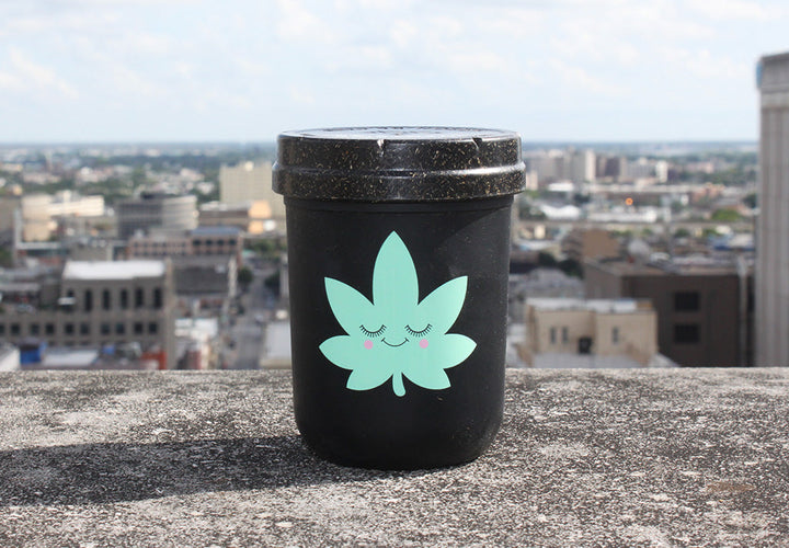 RE:STASH JAR 8oz Happy Leaf (+Re:vider & Boveda Pack)