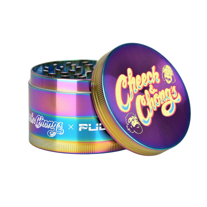 Cheech & Chong's™ x Pulsar Rainbow Metal Grinder (4 Piece)