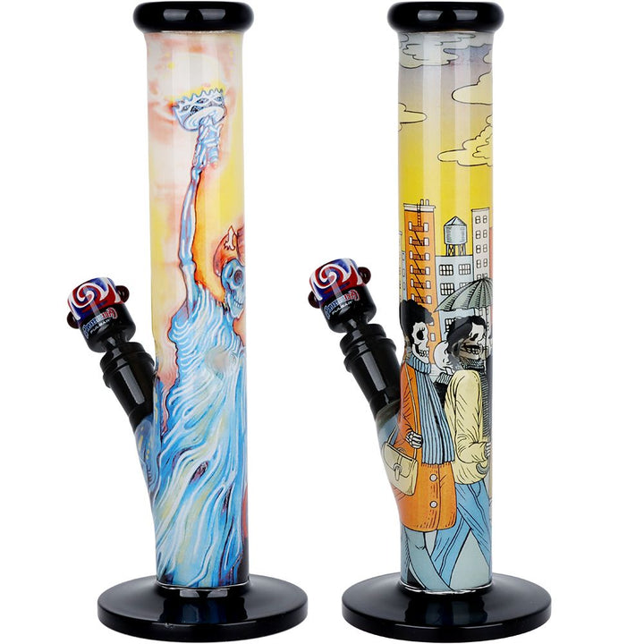 The Grateful Dead x Pulsar Inside Print Straight Tube Glass Water Pipe