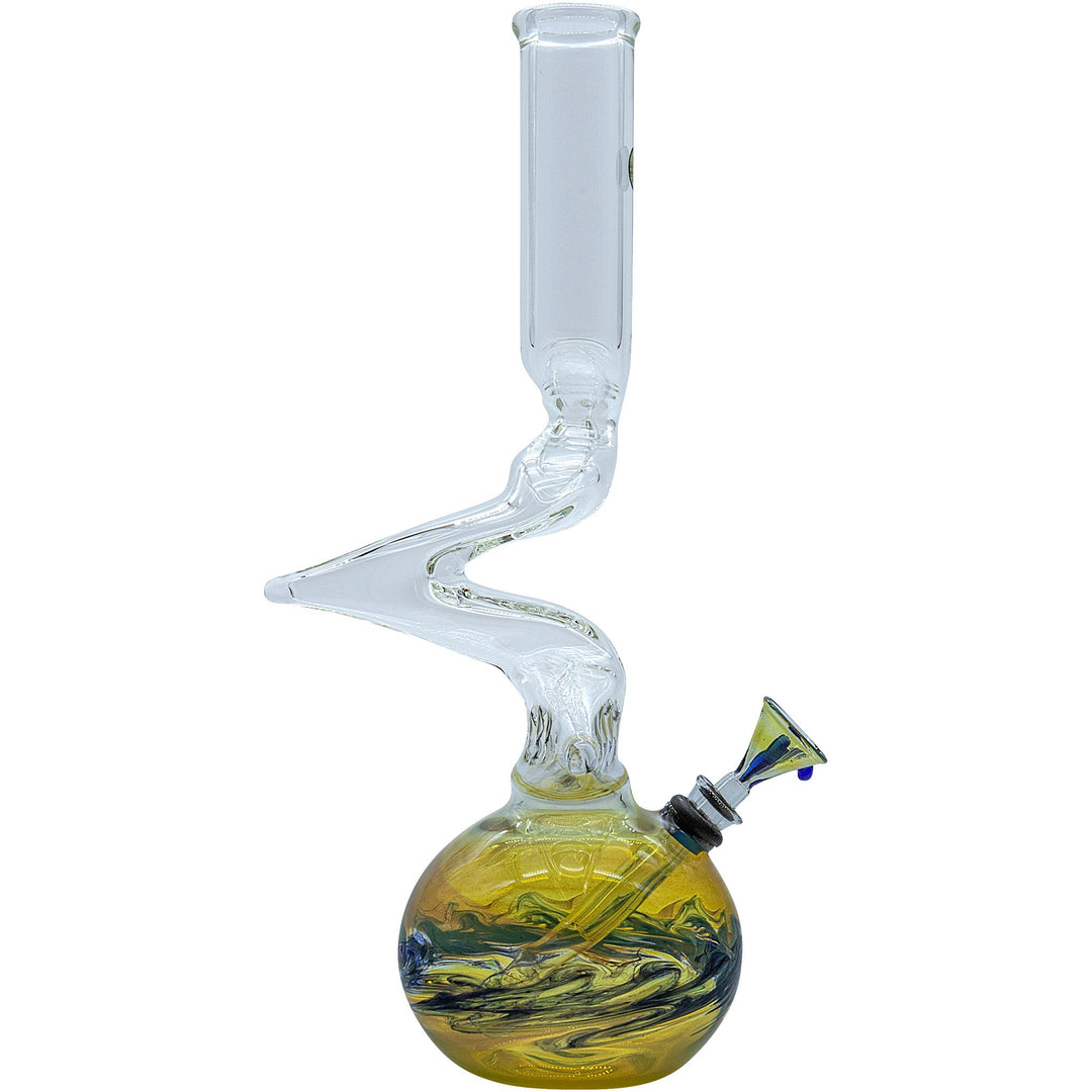 LA Pipes "Switchback" Bubble Base Bong