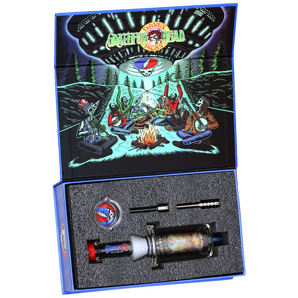 Grateful Dead x Pulsar Inside Print Vapor Vessel & SYF Dab Dish - 9.25" / UFO Jam