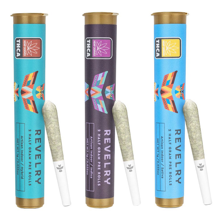 Revelry Premium Indoor THCA Pre-Rolls | 0.5g (2 Pack)