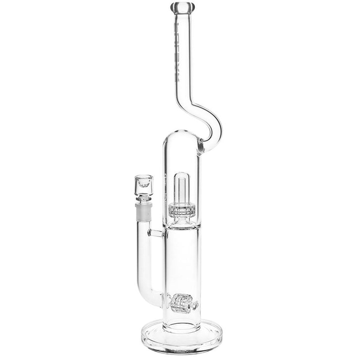 Pulsar Kink Neck Double Chamber Chugger Glass Water Pipe