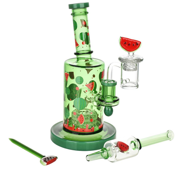 Pulsar Watermelon Zkittles Glow In The Dark Dab Rig Kit