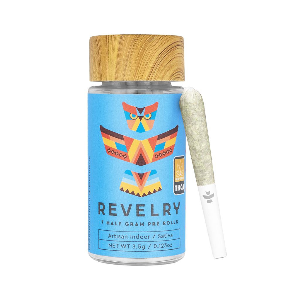 Revelry Premium Indoor THCA Pre-Rolls | 0.5g (7 Pack)